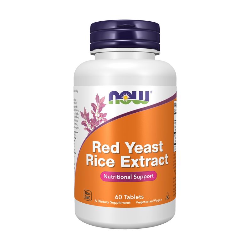 NOW Supplements, Red Yeast Rice (Monascus purpureus) 1,200 mg, Nutritional Support, 60 Tablets NOW Supplements, Red Yeast Rice (Monascus purpureus) 1,200 mg, Nutritional Support, 60 Tablets