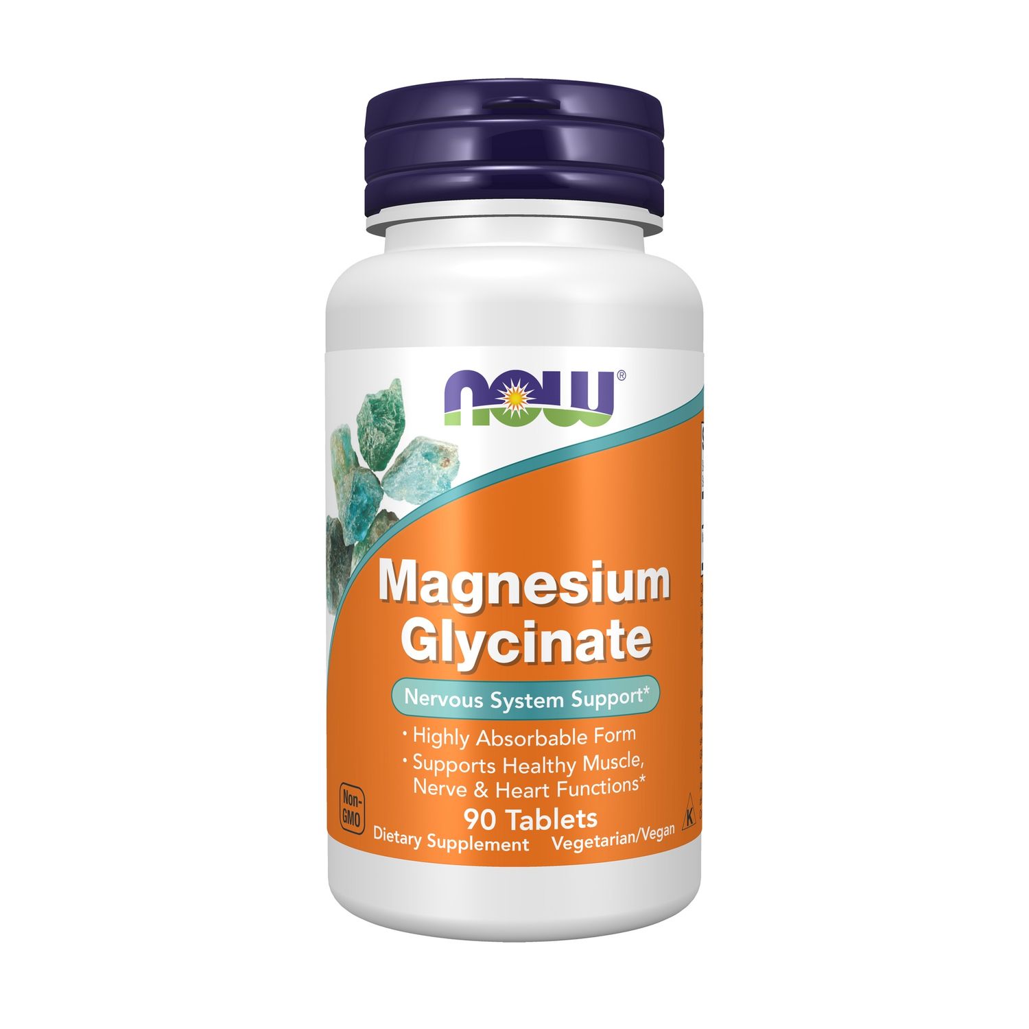 NOW Supplements, Magnesium Glycinate, Highly Absorbable Form, 90 Tablets NOW Supplements, Magnesium Glycinate, Highly Absorbable Form, 90 Tablets