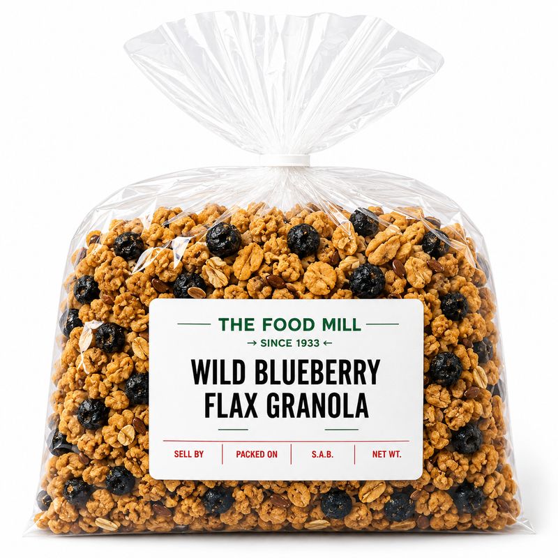 Wild Blueberry Flax Granola (Sold In Bulk)