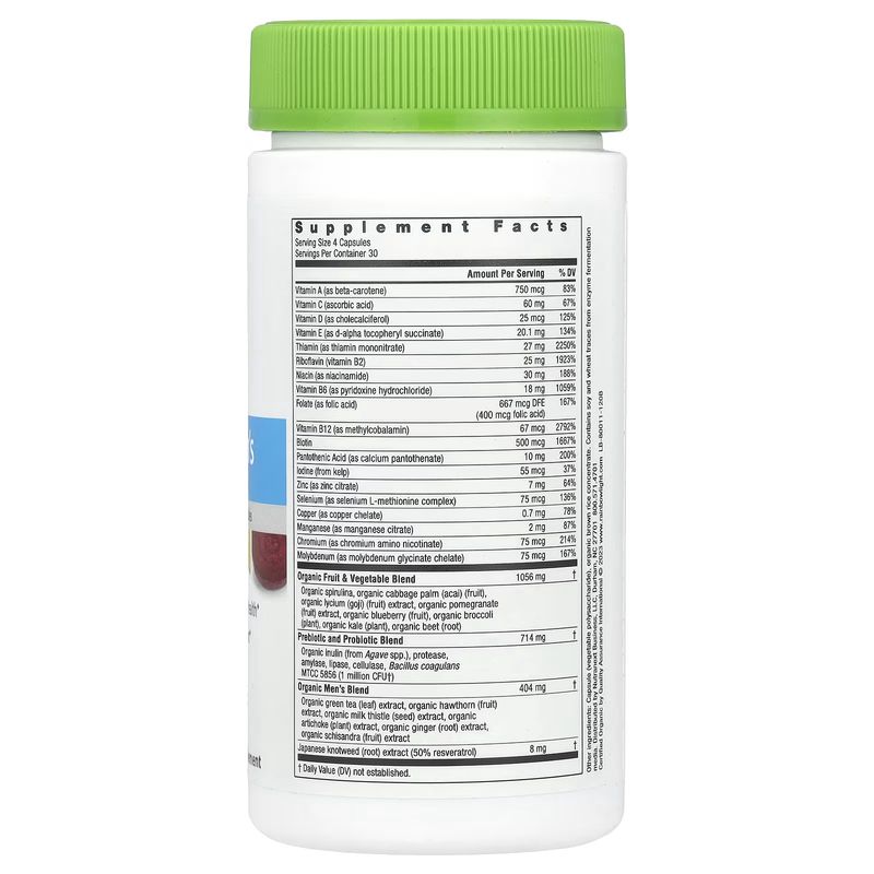 Rainbow Light, Certified Men's Multi, 120 Veg Caps