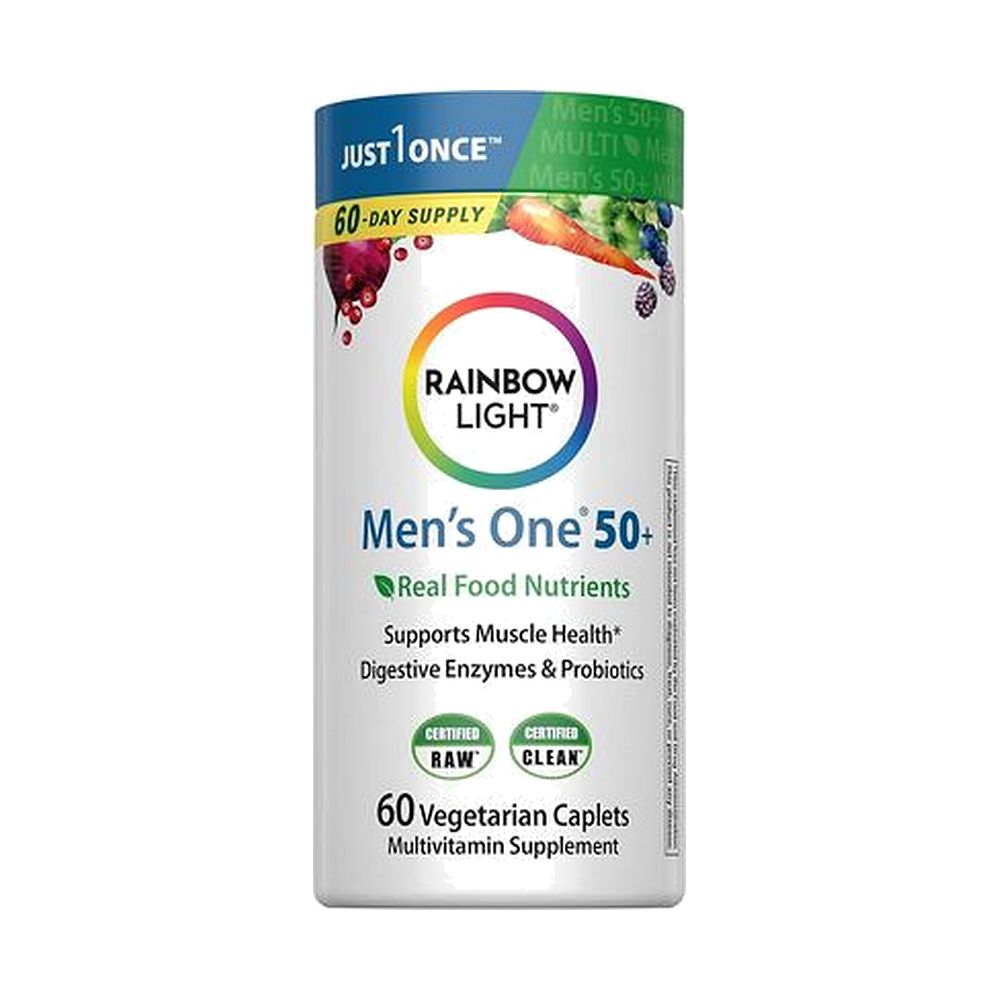 Rainbow Light, High Potency Men's One 50+ Multi, 60 Veg Tabs Rainbow Light, High Potency Men's One 50+ Multi, 60 Veg Tabs