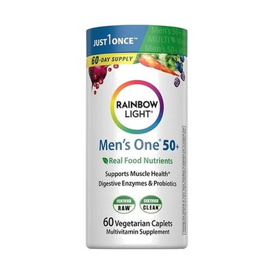 Rainbow Light, High Potency Men's One 50+ Multi, 60 Veg Tabs Rainbow Light, High Potency Men's One 50+ Multi, 60 Veg Tabs