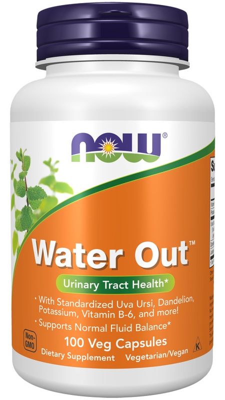 Now, Water Out 100 Veg Caps
