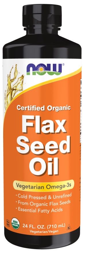 NOW, Flax Seed Oil (Organic)