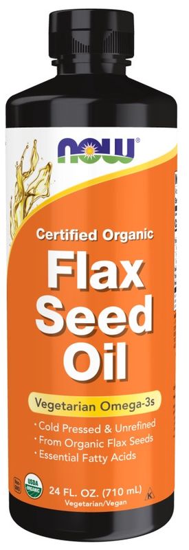 NOW, Flax Seed Oil (Organic)
