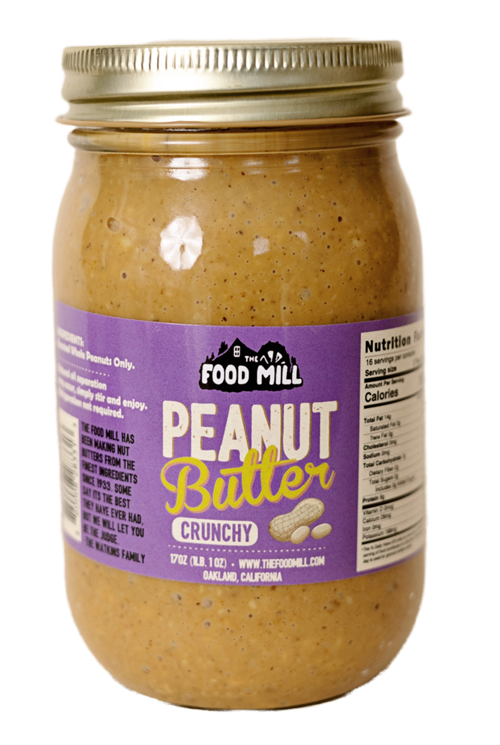 The Food Mill , Crunchy Peanut Butter, Size: 17 oz