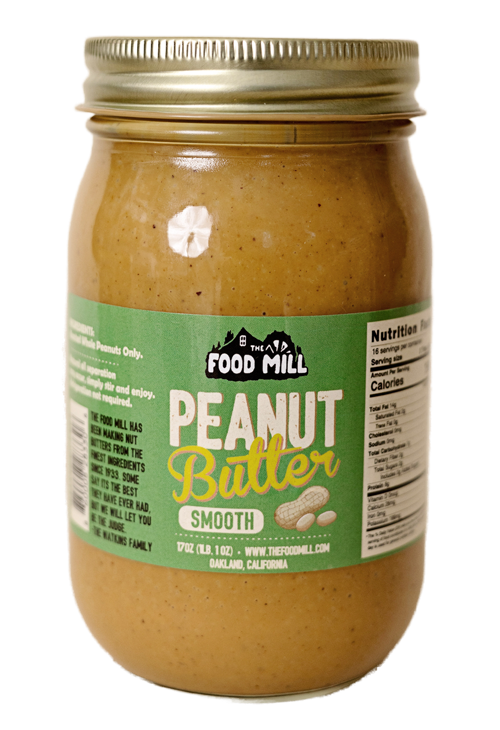 The Food Mill , Smooth Peanut Butter, Size: 17 oz.