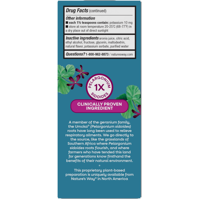 Nature's Way, Umcka ColdCare, Soothing Syrup, Cherry, 4 Oz
