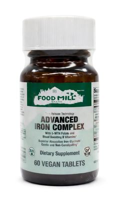 The Food Mill, Advanced Iron Complex- 60 Tablets