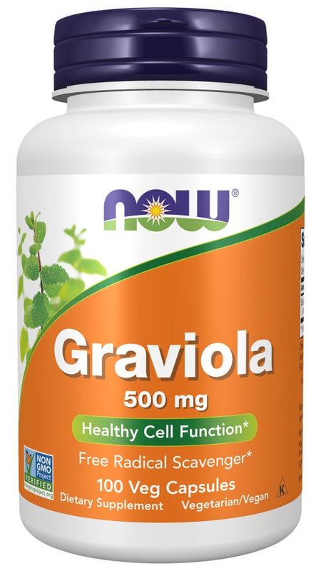 NOW, Graviola (Soursop) 500 mg, 100 Veg Caps