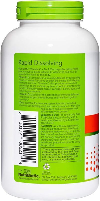 Nutribiotic , Vitamin C + D3 & Zinc