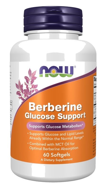 NOW, Berberine Glucose Support, 60 Softgels