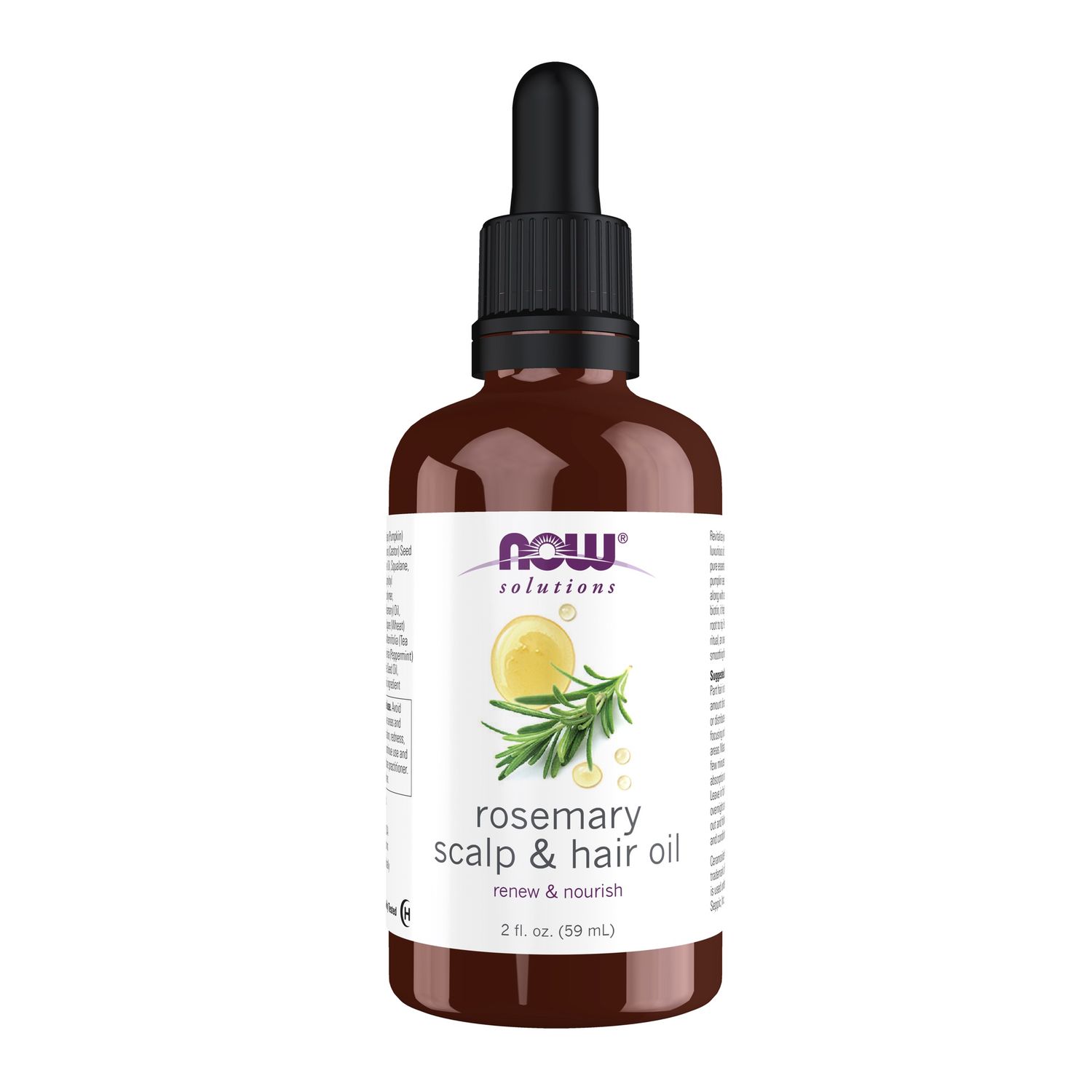 NOW Solutions Rosemary Scalp and Hair Oil, with Biotin, Pumpkin Seed and Argan Oils, Pre-Wash or Leave-In Scalp Treatment, 2 fl. oz. NOW Solutions Rosemary Scalp and Hair Oil, with Biotin, Pumpkin Seed and Argan Oils, Pre-Wash or Leave-In Scalp Treatment, 2 fl. oz.