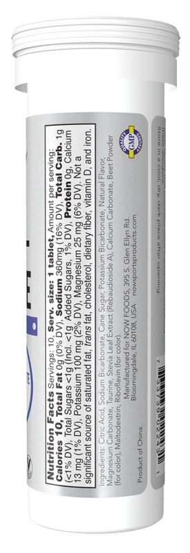 NOW Sports, Effer-Hydrate (Orange Strawberry), 10 Tabs, 1.8 oz.
