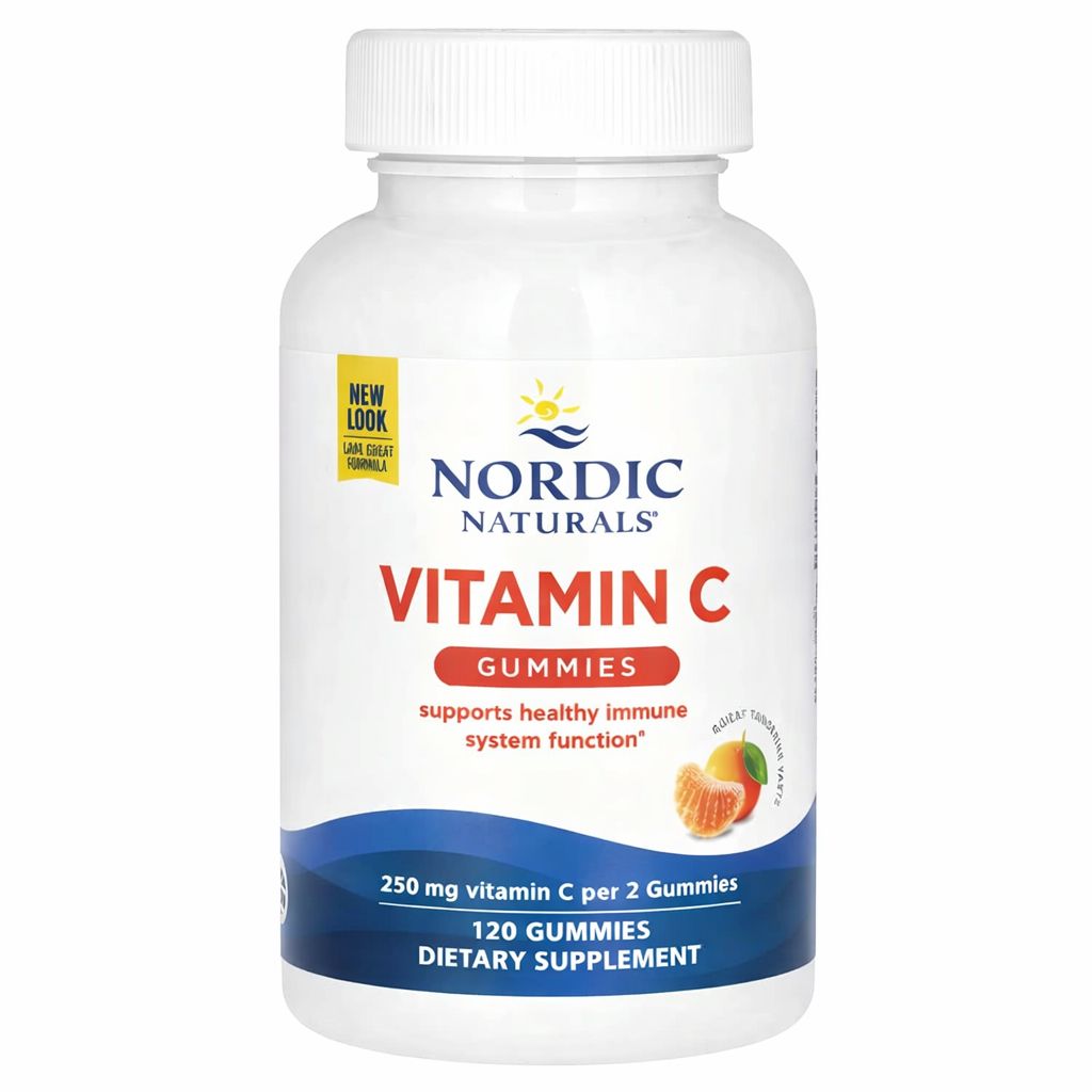 Nordic Naturals, Vitamin C Gummies - Tangerine, 250 mg ,120 Gummies Nordic Naturals, Vitamin C Gummies - Tangerine, 250 mg ,120 Gummies