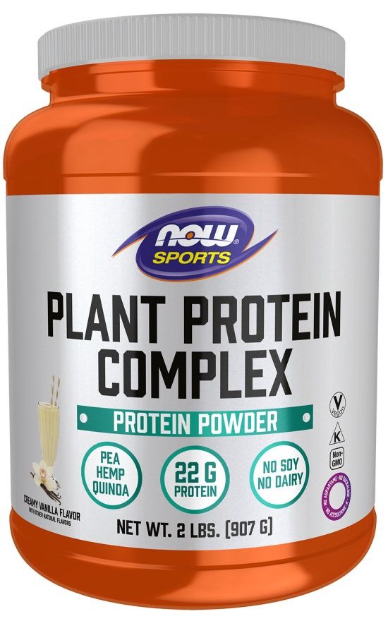 NOW, Plant Protein Complex, Creamy Vanilla, 2 lbs. NOW, Plant Protein Complex, Creamy Vanilla, 2 lbs.