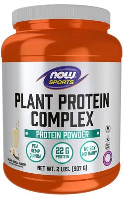 NOW, Plant Protein Complex, Creamy Vanilla, 2 lbs.