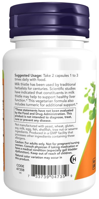 NOW, Milk Thistle Extract, 150 mg with Turmeric