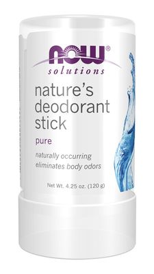 NOW, Nature's Deodorant Stick, 4.25 oz.