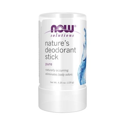 NOW Solutions, Nature's Deodorant Stick, Deodorant Stone, Pure and Natural, Long-Lasting Body Odor Elimination, 3.5 oz. NOW Solutions, Nature's Deodorant Stick, Deodorant Stone, Pure and Natural, Long-Lasting Body Odor Elimination, 3.5 oz.