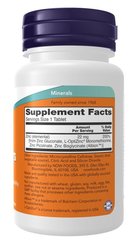 NOW Supplements, Zinc Transporter, 90 Tablets, Vegan, Immune Support