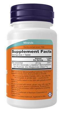 NOW Supplements, Zinc Transporter, 90 Tablets, Vegan, Immune Support