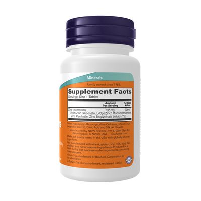 NOW Supplements, Zinc Transporter, 90 Tablets, Vegan, Immune Support