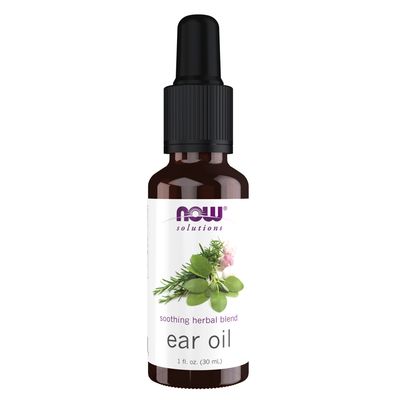 NOW Solutions, Ear Oil, Soothing Herbal Blend, Great on Mild Discomfort or Irritation, 1-Ounce NOW Solutions, Ear Oil, Soothing Herbal Blend, Great on Mild Discomfort or Irritation, 1-Ounce