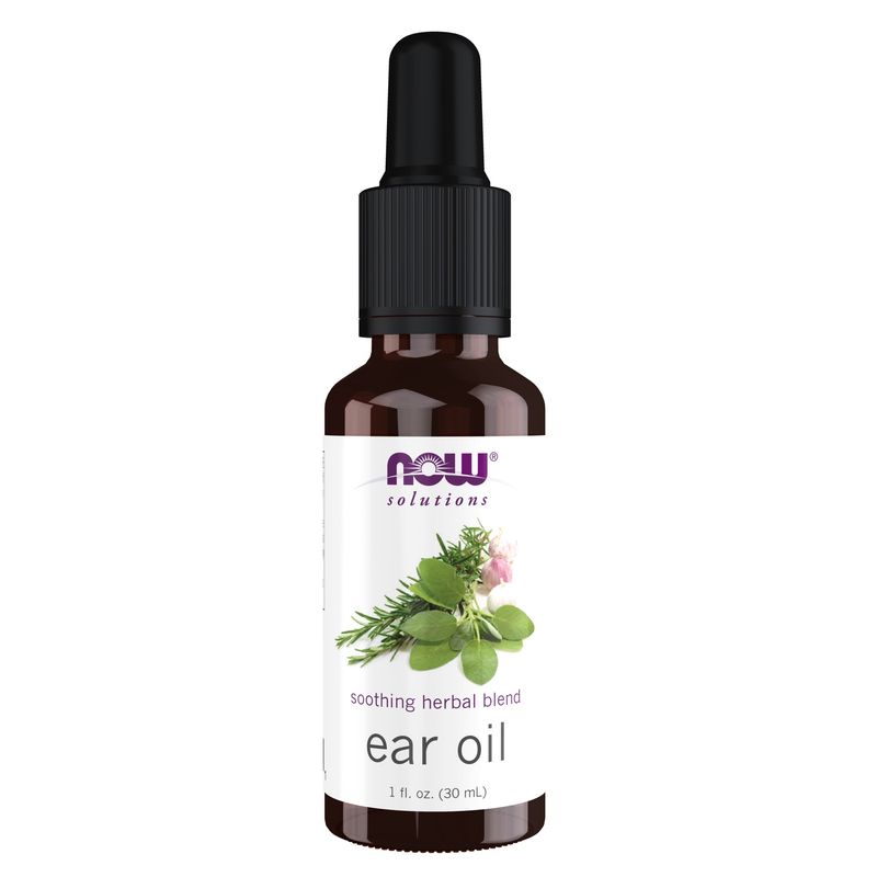 NOW Solutions, Ear Oil, Soothing Herbal Blend, Great on Mild Discomfort or Irritation, 1-Ounce NOW Solutions, Ear Oil, Soothing Herbal Blend, Great on Mild Discomfort or Irritation, 1-Ounce