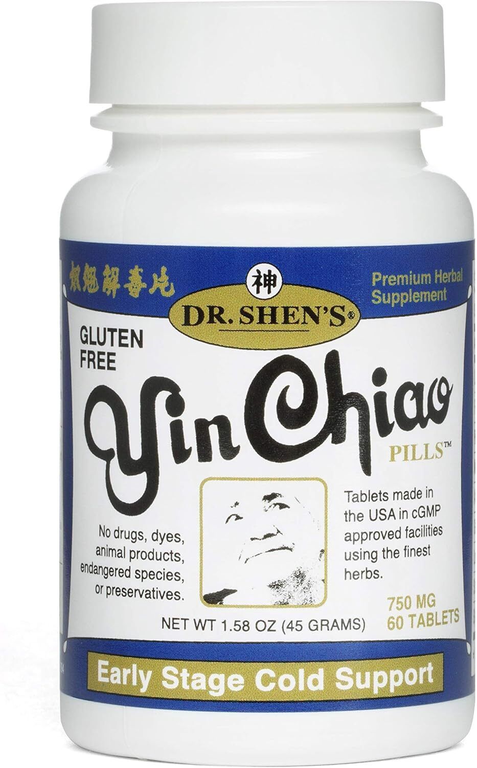 Dr. Shen's, Yin Chiao, 750 mg, 60 Tabs