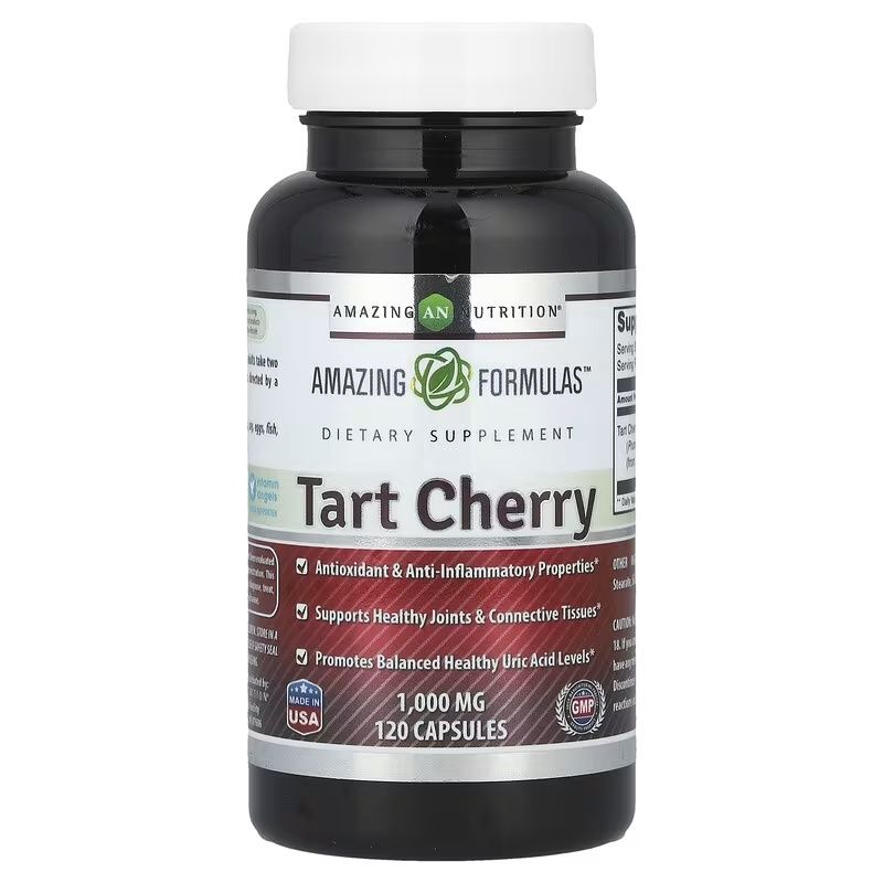 Amazing Formulas, Tart Cherry, 1,000 mg, 120 Caps Amazing Formulas, Tart Cherry, 1,000 mg, 120 Caps