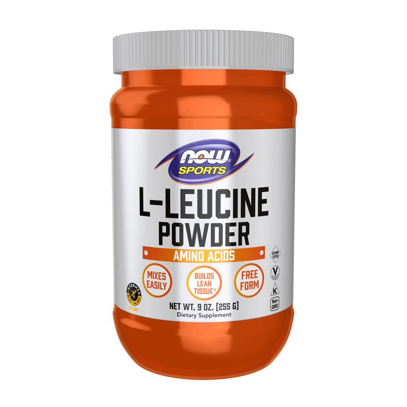 NOW Sports Nutrition, L-Leucine Powder, Builds Lean Tissue*, Amino Acids, 9-Ounce NOW Sports Nutrition, L-Leucine Powder, Builds Lean Tissue*, Amino Acids, 9-Ounce