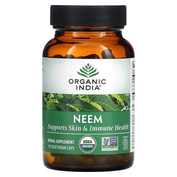 Organic India, Neem Organic 90 Veg Capsules