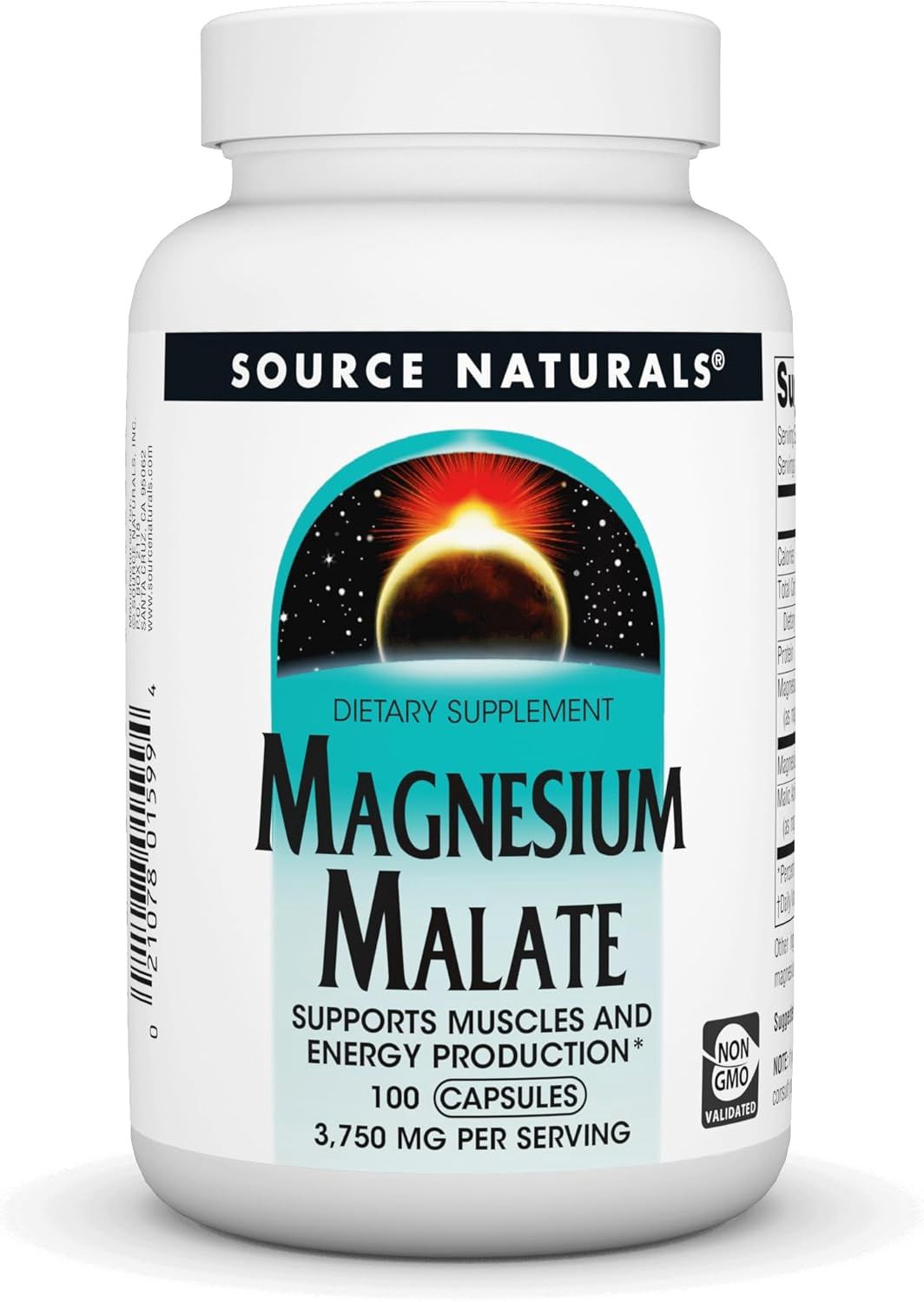 Source Naturals, Magnesium Malate, 100 Caps