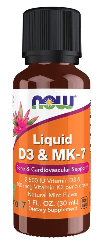 Now, Liquid D3 & MK-7 1fl oz