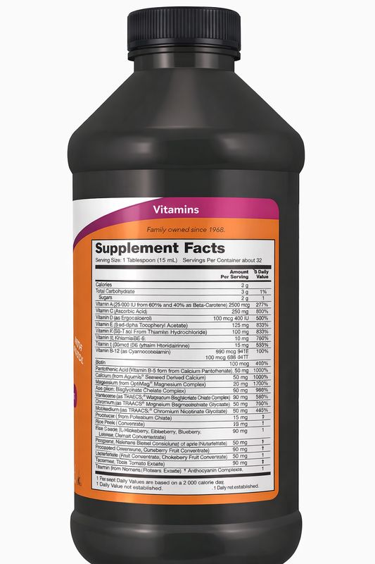 Now, Liquid Multi Wild Berry 16 fl oz