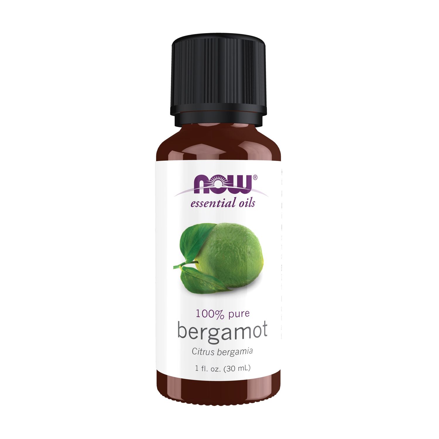 NOW Essential Oils, Bergamot Oil, Sweet Aromatherapy Scent, Cold Pressed, 100% Pure, Vegan, Child Resistant Cap, 1-Ounce