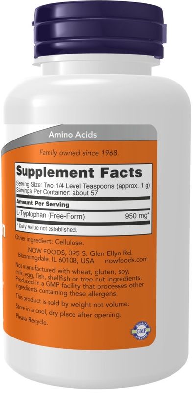Now, L-Tryptophan Powder 2oz