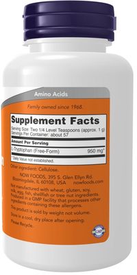Now, L-Tryptophan Powder 2oz