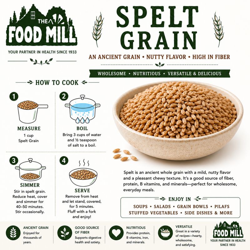 Spelt Grain Organic (Sold In Bulk)