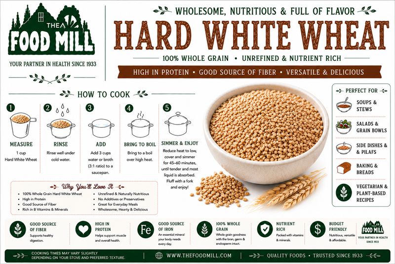 Hard White Wheat Organic (Sold In Bulk)