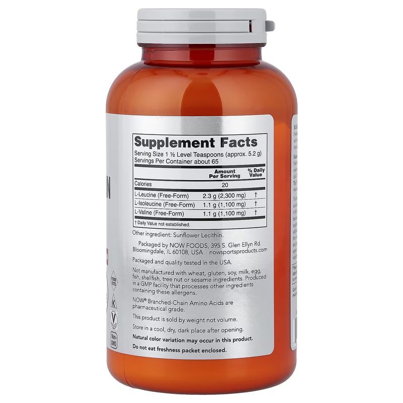 NOW Sports, Branched-Chain Amino Acid Powder, 12 oz