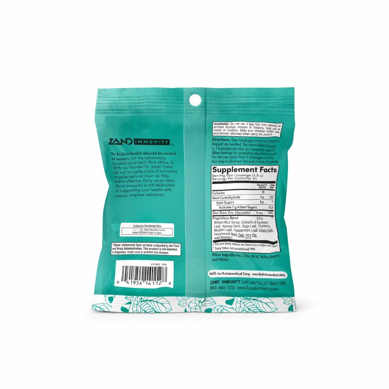 Zand Herbal Lozenges, Menthol 45 ct