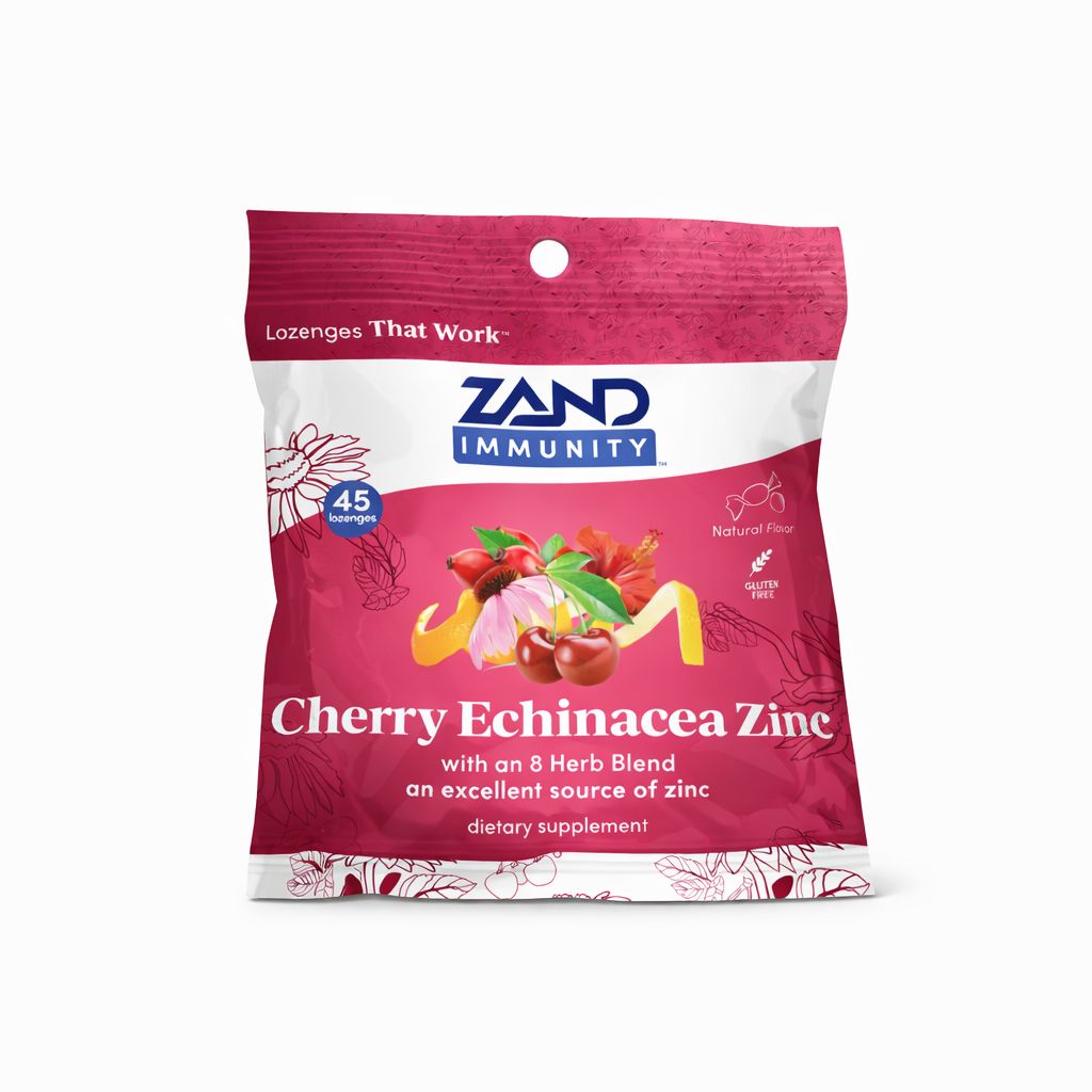 Zand Herbal Lozenges, Cherry Echinacea Zinc 45 ct.