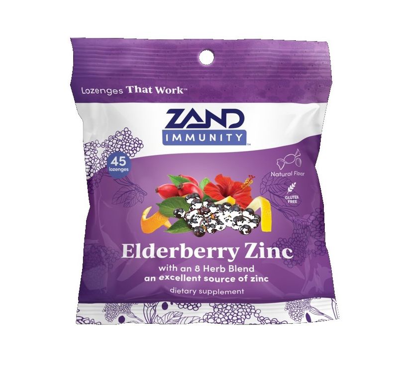 Zand Herbal Lozenge, Elderberry Zinc - 45 ct