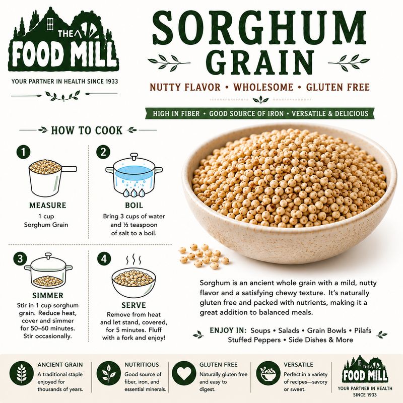Sorghum Grain Organic (Sold In Bulk)