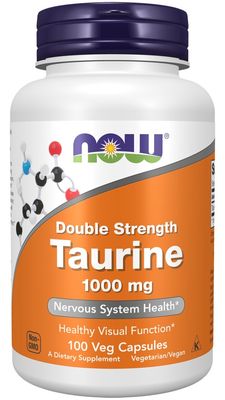 NOW, Taurine 1000 mg Veg Capsules 100 Count