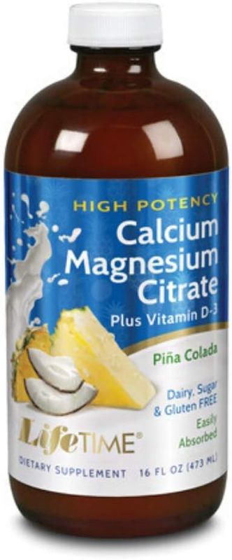 LifeTime Bone Support Cal-Mag + D3, Piña Colada, 16 fl oz