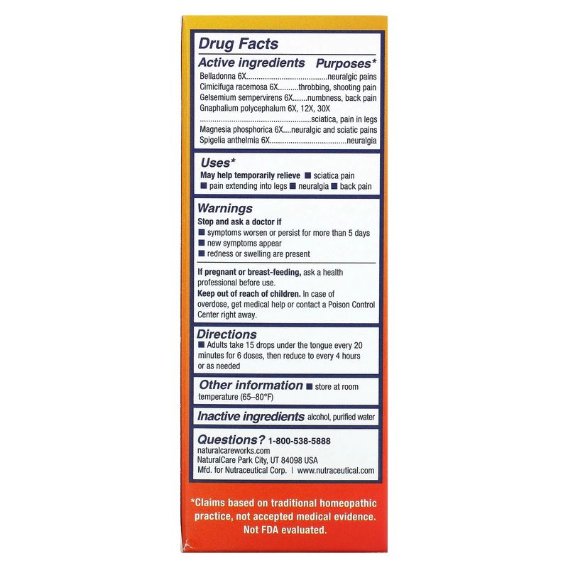 Natural Care, Nerve Fix Sciatica 1fl oz