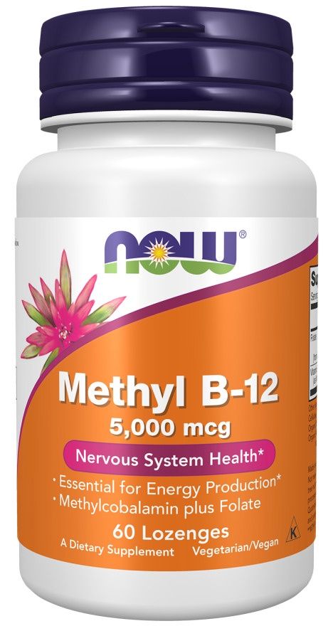 Now Supplements , Methyl B-12 5,000 Mcg - Lozenges